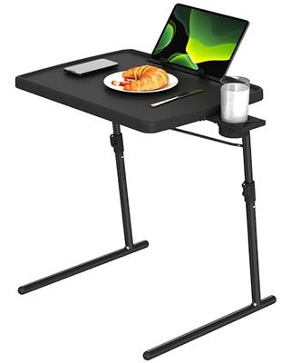 LORYERGO TV Tray - TV Table, Folding Table Trays, w/6 Height & 3 Tilt  Angle, w/Cup Holder, Dinner Tray for Eating on Couch, Laptop, Bed & Couch