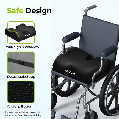 AUVON Wheelchair Seat Cushions, Memory Foam Pressure Relief Chair Cushion
