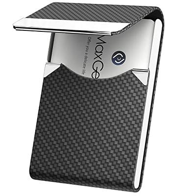 Pocket Stainless Steel & Metal Business Card Holder Case ID Credit Wallet  Silver