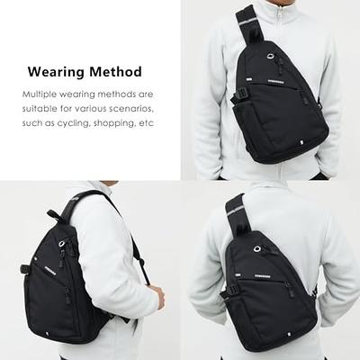 Shoulder Bag For Men,canvas Messenger Bag Small Multi Pocket Crossbody Bag  For Traveling Fishing Camping Hiking Daily Use