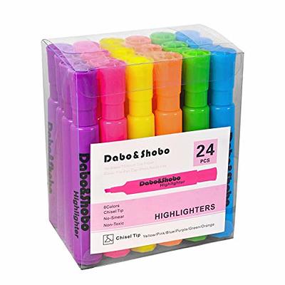 Dabo & Shobo Highlighters Set of 24,Colored Markers And Beautiful  Combination Set Liquid Ink Fast Drying And Not Easy To Fade Are Suitable  For Classroom, Office And Shop Short Style - Yahoo