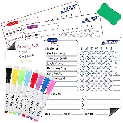 Reusable Chore Chart Sticky Note Daily Routine Chart for Kids Behavior  Chart