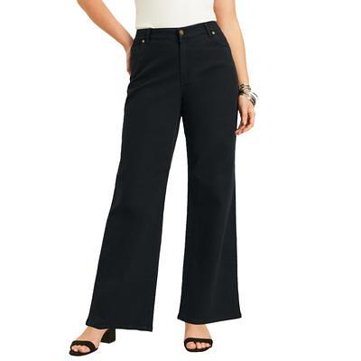 Plus Size Women's Mid-Rise Straight-Leg Pull-On Pant Scrubs by