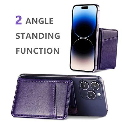 MagSafe Wallet Stand for Apple iPhone 14/13/12 Series, Samsung Galaxy  Android Phones, Fit 6 Cards Mag Safe Card Holder, Magnetic Leather Phone  Wallet for iPhone 14 Pro MAX/14 Pro/14 Plus (Purple) - Yahoo Shopping