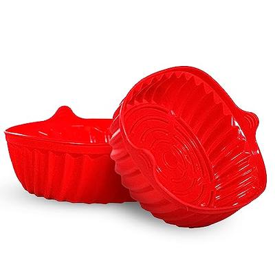 Air Fryer Silicone Liners, Silicone Fryer Basket Pot Reusable, Food Safe,  Heat-Resistant, Non-Stick Silicone Baking Tray Oven Accessories with 2  Liners and Split Strip for 5QT and UP, Red - Yahoo Shopping