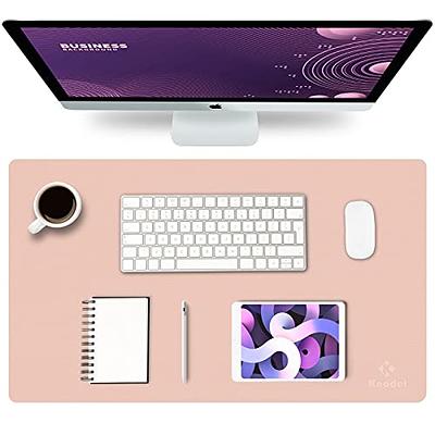 Computer Desk Mat, PU Leather Gaming Mouse Pad, Non-Slip Keyboard Mouse  Mat, Waterproof Desk Writing Pad Protector for Office and Home (31.5 x  15.7)