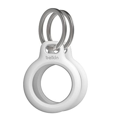Belkin Apple AirTag Secure Holder with Key Ring, Durable Scratch Resistant  Case With Open Face & Raised Edges, Protective AirTag Keychain Accessory  for Pets, Luggage, Backpacks & More - 4-Pack Black 