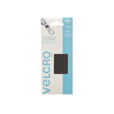 VELCRO Brand 8-in One-wrap Ties 8in X 1/2in Ties Black Hook and