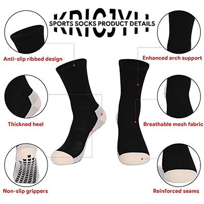 Mens Football Grip Socks Anti-Slip Thick Sole Enhanced Comfort