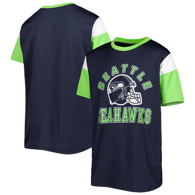 NFL Team Apparel Youth Seattle Seahawks Game Time White T-Shirt