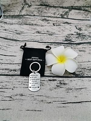 Have Fun Be Safe Make Good Choices Call your Mom Stainless Steel Keychain  Gift for New Driver or Graduation Key Ring