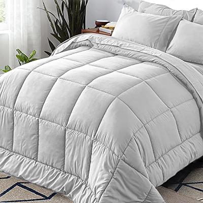 Newspin Full Bed in a Bag - 7 Pieces Light Grey Comforter Set, Lightweight  All Season Ultra Soft Bedding Comforter Set with Comforter, Flat Sheet,  Fitted Sheet, Pillowcases & Shams - Yahoo Shopping