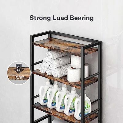 Denkee Over The Toilet Storage Shelf, 3-Tier Over-The-Toilet Organizer  Rack, Over Toilet Bathroom Organizer Space Saver, Easy to Assemble, Rustic