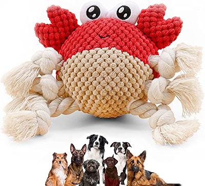 4 PCS Crinkle Dog Squeaky Toys, Durable Plush Dog Toys, No