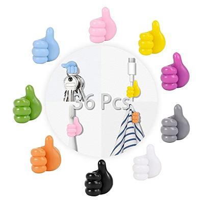 Multifunctional Clip Holder Thumb Hooks Wire Organizer Wall Hooks