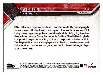 SHOHEI OHTANI 2023 Topps NOW #505 Angels NM+-MT+ MLB Baseball 6th ever 10K  + 2 HR 1 Game PR:17031 - Yahoo Shopping