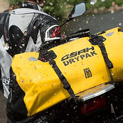 IRON JIA'S Motorcycle PVC Waterproof Reflective Tail Dry Bag Saddle Luggage  Outdoor Duffle Accessories Yellow 40L