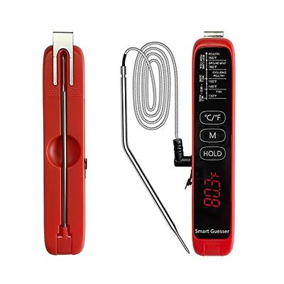 Smart Guesser Digital Meat Thermometer with Backlight for Kitchen