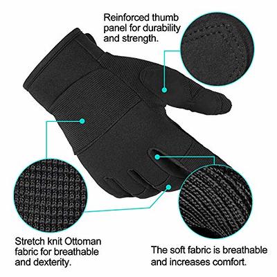 OZERO Work Gloves for Men Women: Mechanic Glove Touchscreen Firm Grip  Dexterity Light Duty Gloves for Gardening Construction