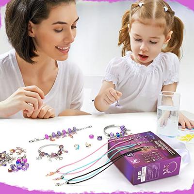 DEVCHHAYA ENTERPRISE Jewelry Making Kit,Girl DIY Bracelet Set,Fun and  Colorful Beads,Children's Self-Made
