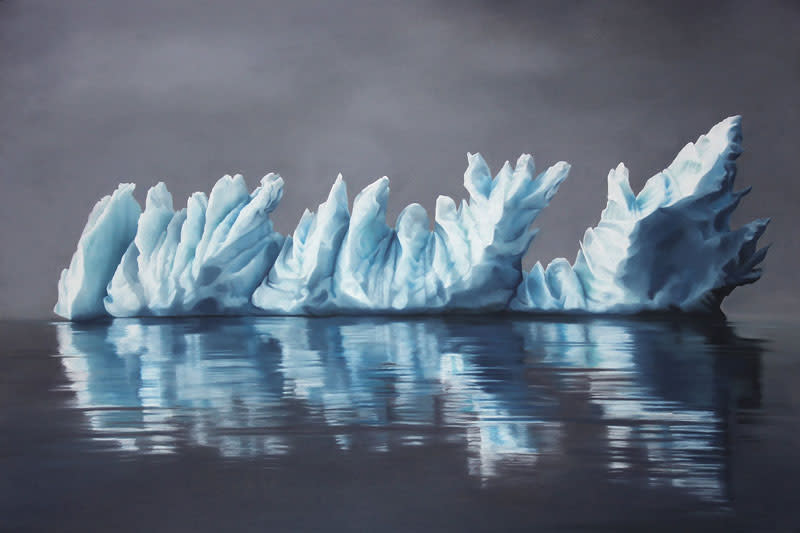 الفنانة زاريا فورمان  Pastel-drawings-of-icebergs-by-zaria-forman-6