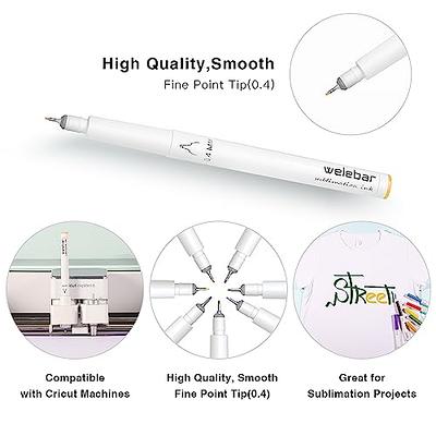 CRAFT WORLD 0.4 Tip Fine Point Pens for Cricut Maker 3/Maker