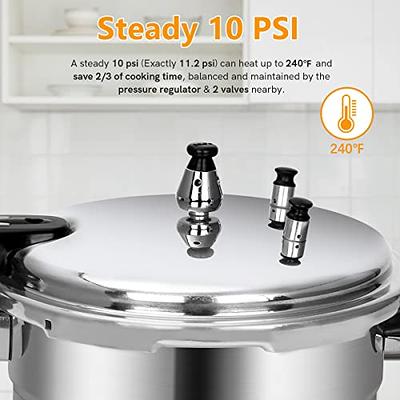 Pressure Cooker, 12 Quart Stainless Steel Pressure Canner, Induction  Compatible