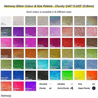 Hemway Glitter Paint Additive Crystals for Acrylic Emulsion Paint, Interior & Exterior Walls, Wood, Varnish, Matt, Gloss, Furniture 100g / 3.5oz 