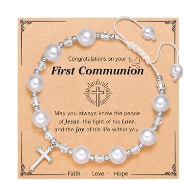 Communion bracelet with charm