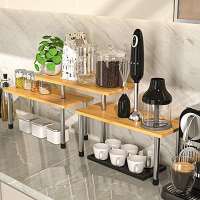 Coffee Bar Accessories and Organizer Countertop, Coffee Station Organizer  Kitchen Counter Shelf Organizer,Coffee Condiment Storage,Cup Lid Holder  Countertop Shelf for Bathroom,Kitchen