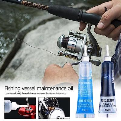 Imtrub Fishing Reel Oil, 15ml Reel Butter Oil and 15ml Grease Kit  Fishing  Accessories, Butter Grease, 2 Pieces for All Types of Reels, Rust  Preventative, Smooth Lubrication - Yahoo Shopping