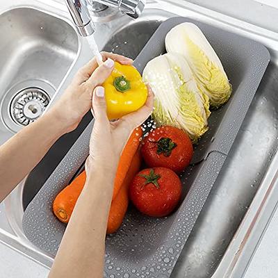 Unique Bargains Kitchen Plastic Extendable Over The Sink Strainer