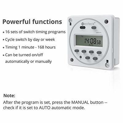 CN101A DC 12V Programmable Digital Time Switches Control Power Timer Switch  with Large LCD Display for Electronic Controller 