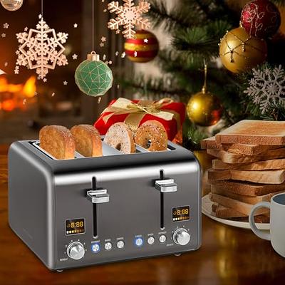  SEEDEEM Toaster 2 Slice, Stainless Steel Bread Toaster