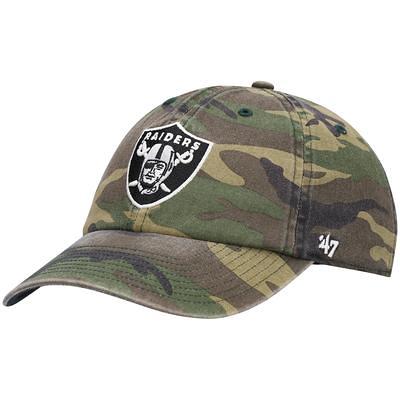 NFL Las Vegas Raiders '47 Script Trawler Clean Up Adjustable Hat - Black