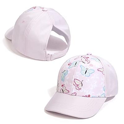 Pet Dog Sports Hat Cat Baseball Hat Pet Outdoor Hat Sunbonnet Fashionable  Sun Hat Adjustable Stripe Summer Travel Hat with Ear Holes (M-Pink)