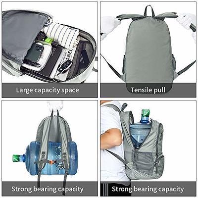 FENGDONG 35L Lightweight Foldable Waterproof Packable Travel Hiking  Backpack Daypack for men women Grey - Yahoo Shopping