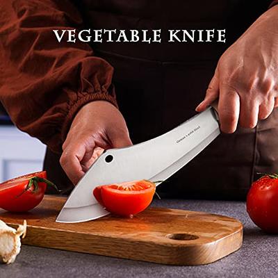 Upgrade High Carbon Steel Meat Cleaver Knife Heavy Duty Dragon Bone Heavy  Cutting Knife Premium Professional Butcher Chopper