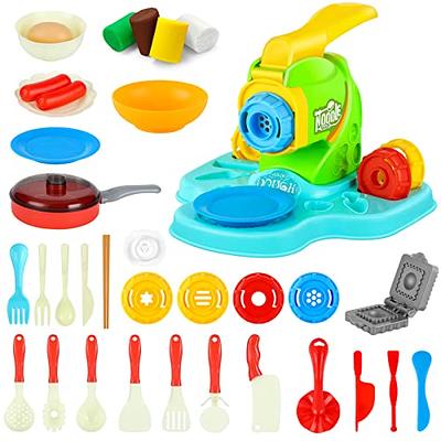 Learn Colors with Play Doh Pasta Spaghetti Making Machine Toy Appliance and  Surprise Toys 