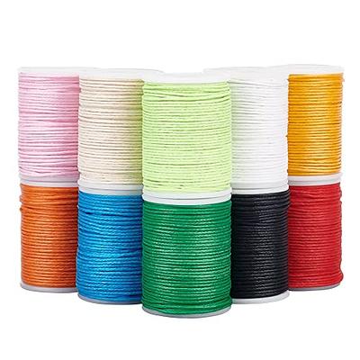 PH PandaHall 109 Yard Waxed Cotton Cord 10 Colors Waxed Beading String 1mm  Waxed Polyester Cord Waxed Thread for Bracelet Necklace Making Crafting  Beading Macrame Vase Decor, 10.9 Yard/Roll - Yahoo Shopping