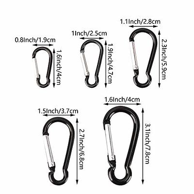 Swatom Aluminum Carabiner Clip2.7 Inches Spring Snap Hook Keyring