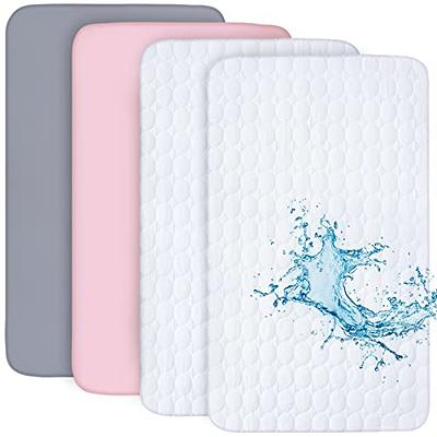 Serta Sertapedic Crib Mattress Liner Pads (Pack of 2) - 100% Waterproof  with Nanotex Technology - Ideal for Potty Training - Washable (White)