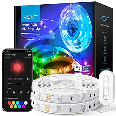 Govee Smart LED Light Strips, 16.4ft WiFi LED Strip Lights Work with Alexa  and Google Assistant, Bright 5050 LEDs, 16 Million Colors with App Control