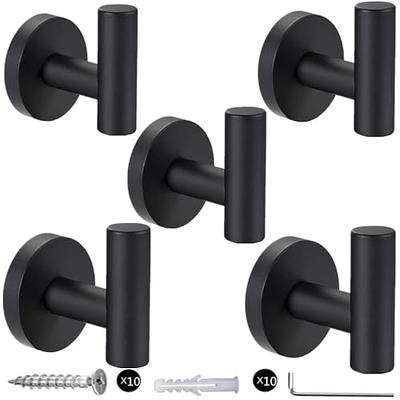 Rok 2 Pack Hardware Heavy Duty Oil-Rubbed Bronze Home Wall Closet Towel  Robe Coat Double Hook Hanger