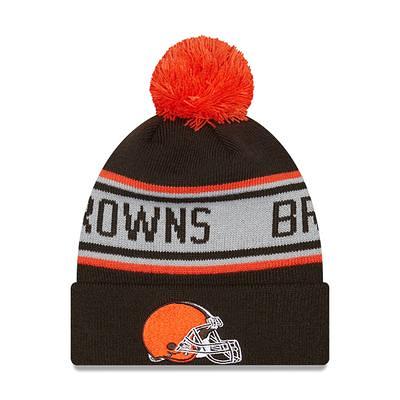 Men's New Era Cream/Black Cincinnati Bengals 2022 Sideline Sport Cuffed Pom  Knit Hat