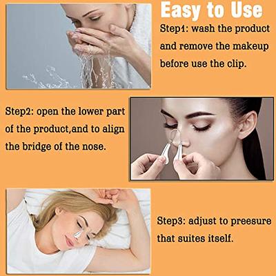 Nose Up Lifting Nose Shaper Lifter Nose Slimmer Nose Corrector Nose Bridge  Straightener Beauty Tool Pain Free,Black