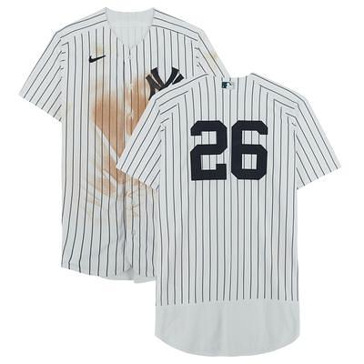 Jonathan Loaisiga New York Yankees Game-Used #43 White Pinstripe Jersey vs.  Boston Red Sox on April 8, 2022