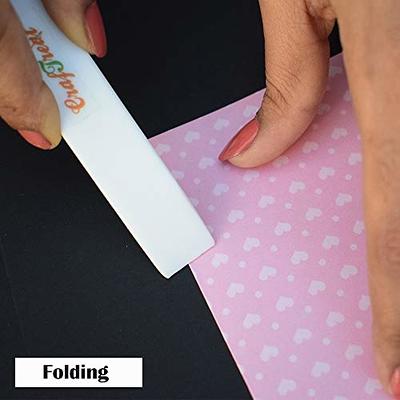 2pcs/lot Plastic Bone Folder Creaser Scoring DIY Bookbinding Leather Crafts  Card Making Folding Paper Handmade Burnishing Tools