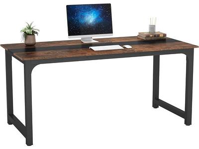 PayLessHere 47 inch Computer Desk Modern Writing Desk, Simple Study Table,  Industrial Office Desk, Sturdy Laptop Table for Home Office, Black