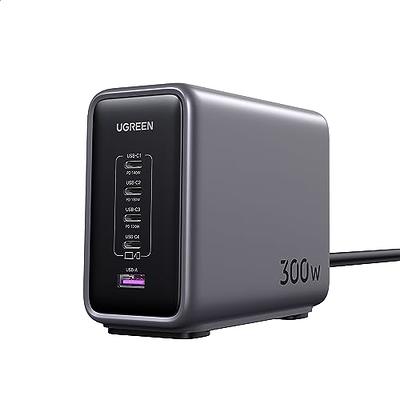  UGREEN 100W USB C Charger, Nexode 4 Ports USB C Charging  Station, GaN Fast Desktop Charger Compatible with MacBook Pro, Dell XPS 15,  iPhone 15 Pro Max/14, Galaxy S23 Ultra, iPad